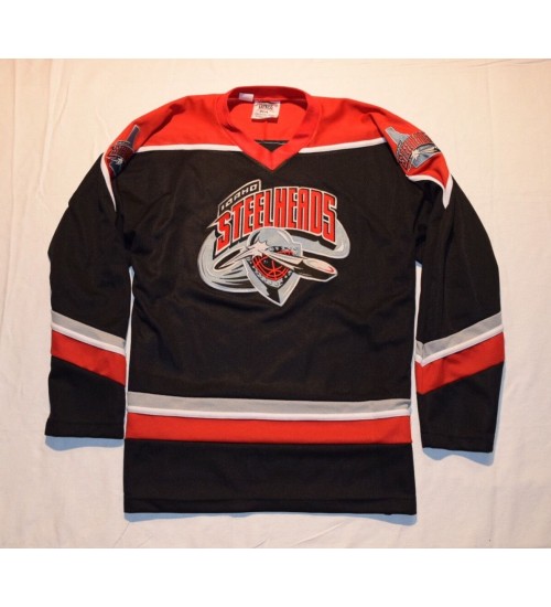 Custom ECHL Idaho Steelheads Authentic Hockey Jersey Black